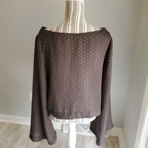 Free people brown and gold print Stars Aligned